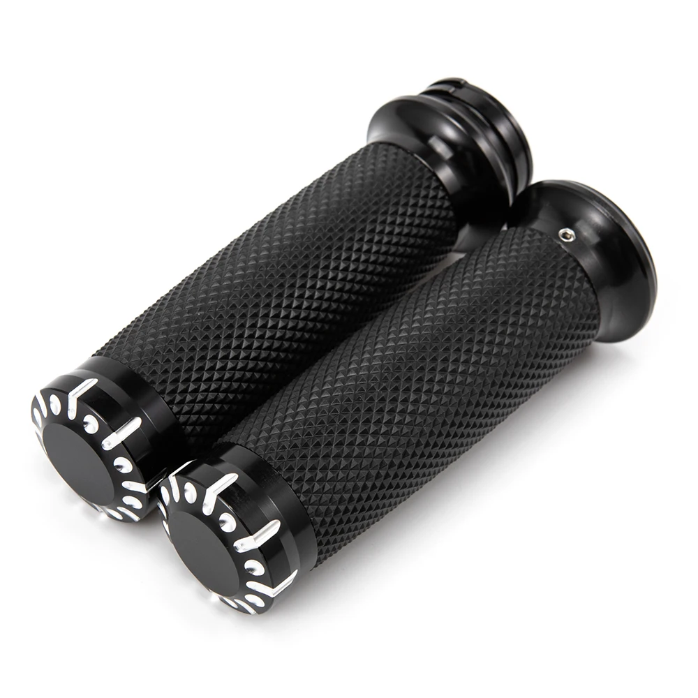 

1"25mm Motorcycle Handle Grip Non Slip Rubber Throttle Grip For Harley Touring Sportster 883 1200 VRSC XL XR Dyna Softail FLHR