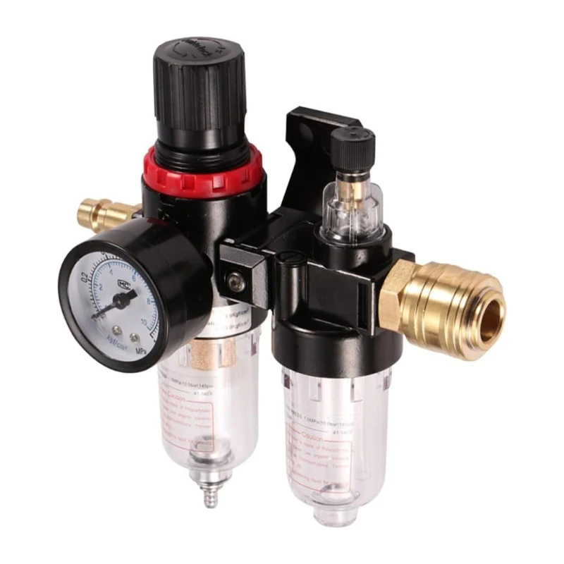 M6CF PT1/4 Filter Water Separator Oil Separator Pressure Reducer Air Compressor Compressed Air Regulator Water-oil Separator