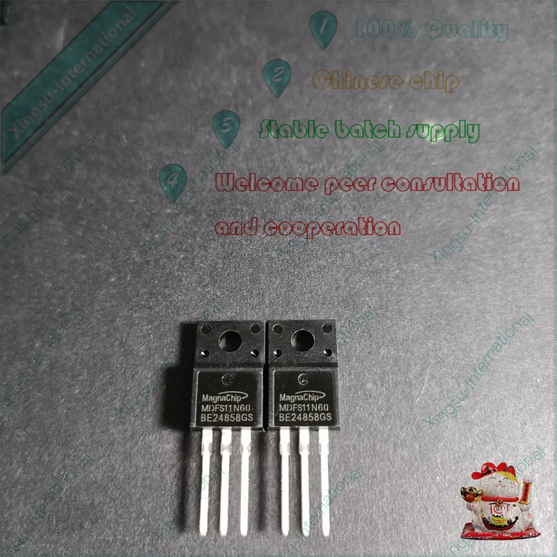 Paquet de TO-220F de triode à effet de champ MDFS11N60 11A/600V