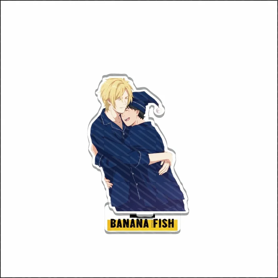 Japan BANANA FISH Anime Figures Aslan Jade Callenreese Acrylic Stands Okumura Eiji Character Model Plate Desk Decor Fans Gift