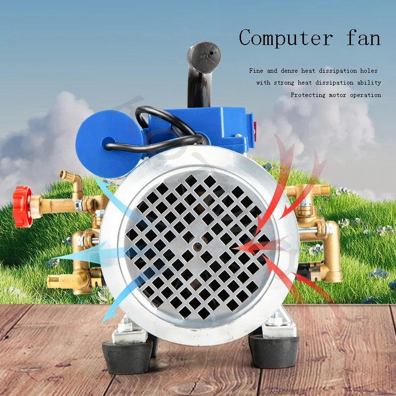 Household Electric Coiled Sprayer Garden Greenhouse Rice Agricultural Portable High Pressure Spray Machine 1100W 220V