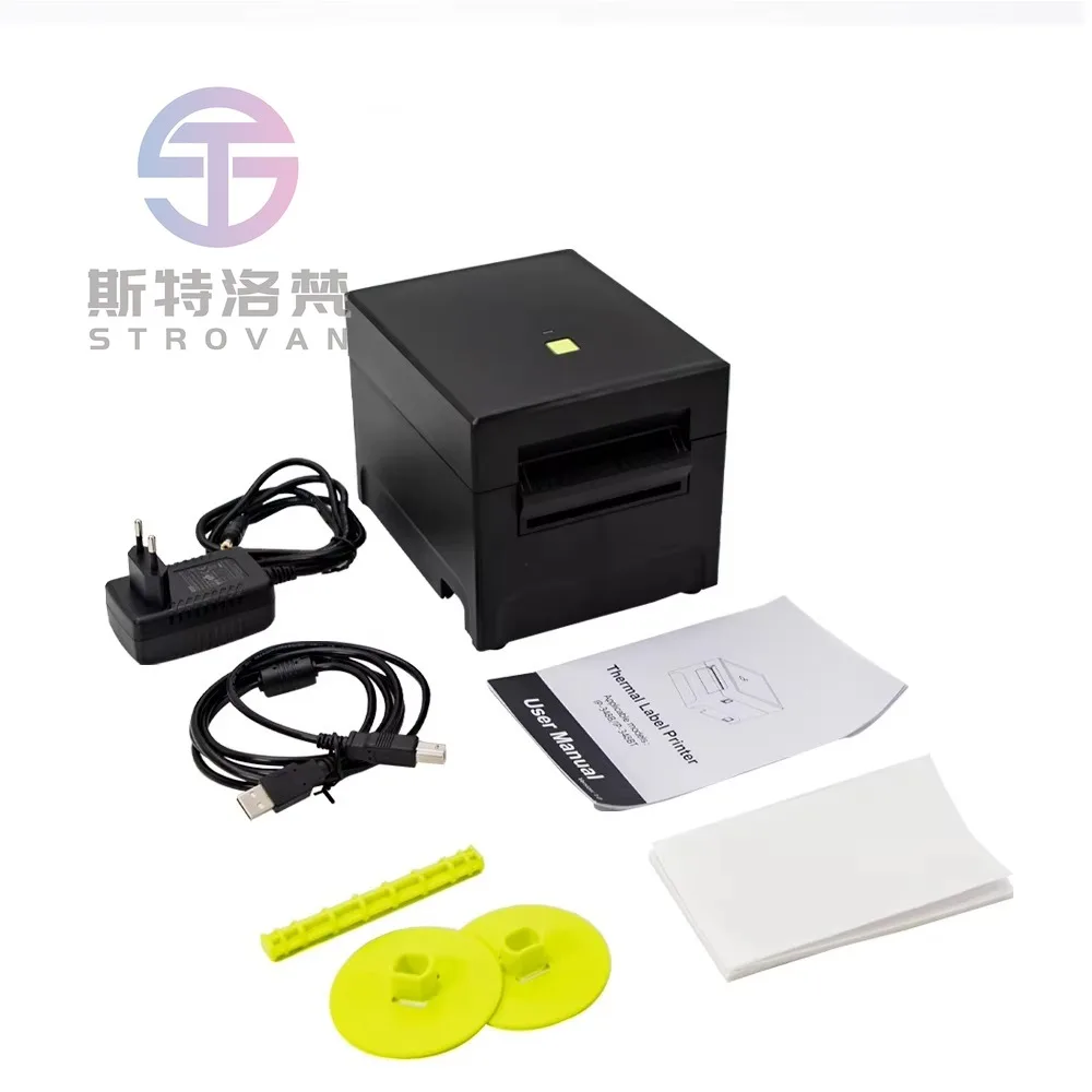 

Mini Direct Color Thermal Label Printer 80mm Portable Printing Sticker Labels Shipping Label Printer