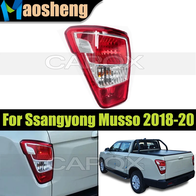 Car Rear Bumper Taillight Taillamp For Ssangyong Musso 2018 2019 2020 Brake Light Taillamps Tail Light  8360138001 8360238001