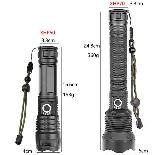 5/7/90000 High Lumens LED Rechargeable Tactical Laser Flashlight Outdoor Lighting Waterpoof Climbing Camping COB Zoomable Light