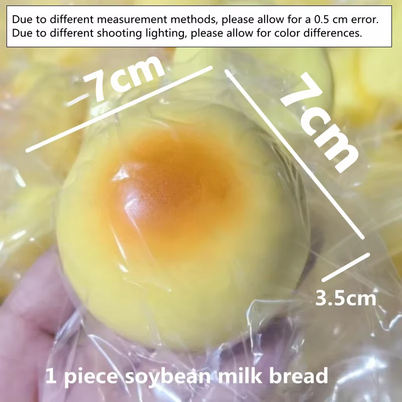 1/3/5 Stück Weiches Simulations-Brot mit Milchgeschmack, langsam aufsteigendes Quetschspielzeug, Küchensimulation, Lebensmittelsimulation, Wohnzimmerdekoration – Detail 6