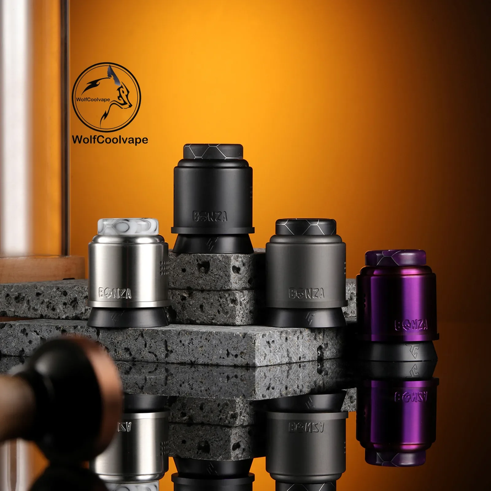 Thunder Cloud Bonza Pro RDA Rebuildable Dripping Atomizer - Authentic, Single/Dual Coil, BF Pin, 25mm Diameter