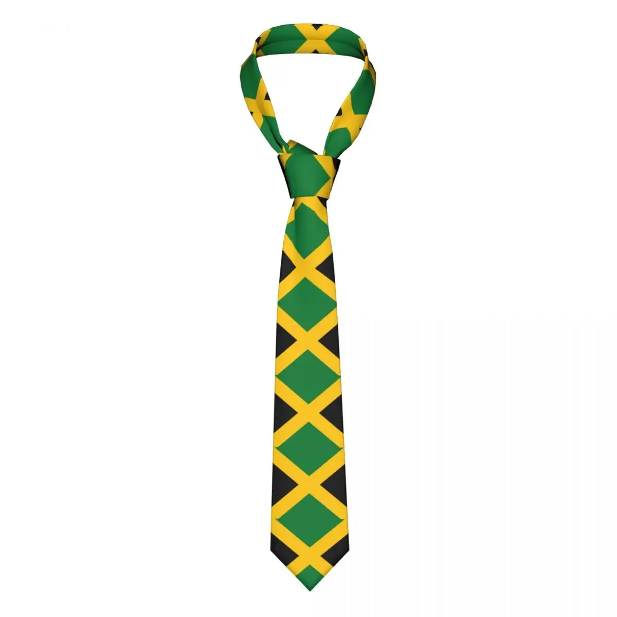 Jamaican Flag 8 cm Neckties Men Suits Accessories Customized Silk Patriotism Neck Ties for Office