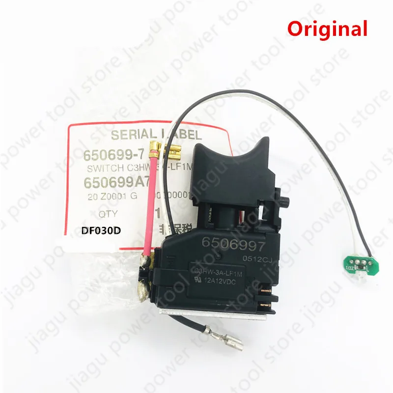 

Switch 6506997 650699-7 Replace for Makita DF030D DF330DWE TD090D DF330D DDF030 FD02W DT01W FD01W DT01 DT01Z FD01ZW FD02ZW