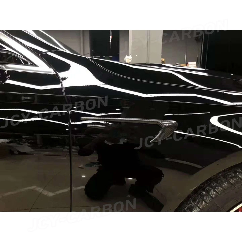 

For Mercedes Benz E Class W213 E63 E200 E300 AMG E63 S 2017 2018 2019 Carbon Fiber Front Side Fender Vent Trims Car Accessories