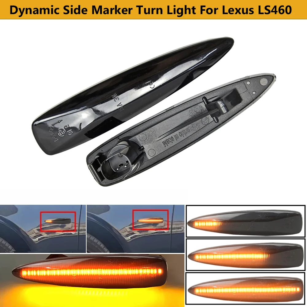 For Lexus IS F LS460 LS460L LS600h LS600hL LX570 LX450 81730-50100 LED Dynamic Marker Turn Signal Lights Sequential Blinker