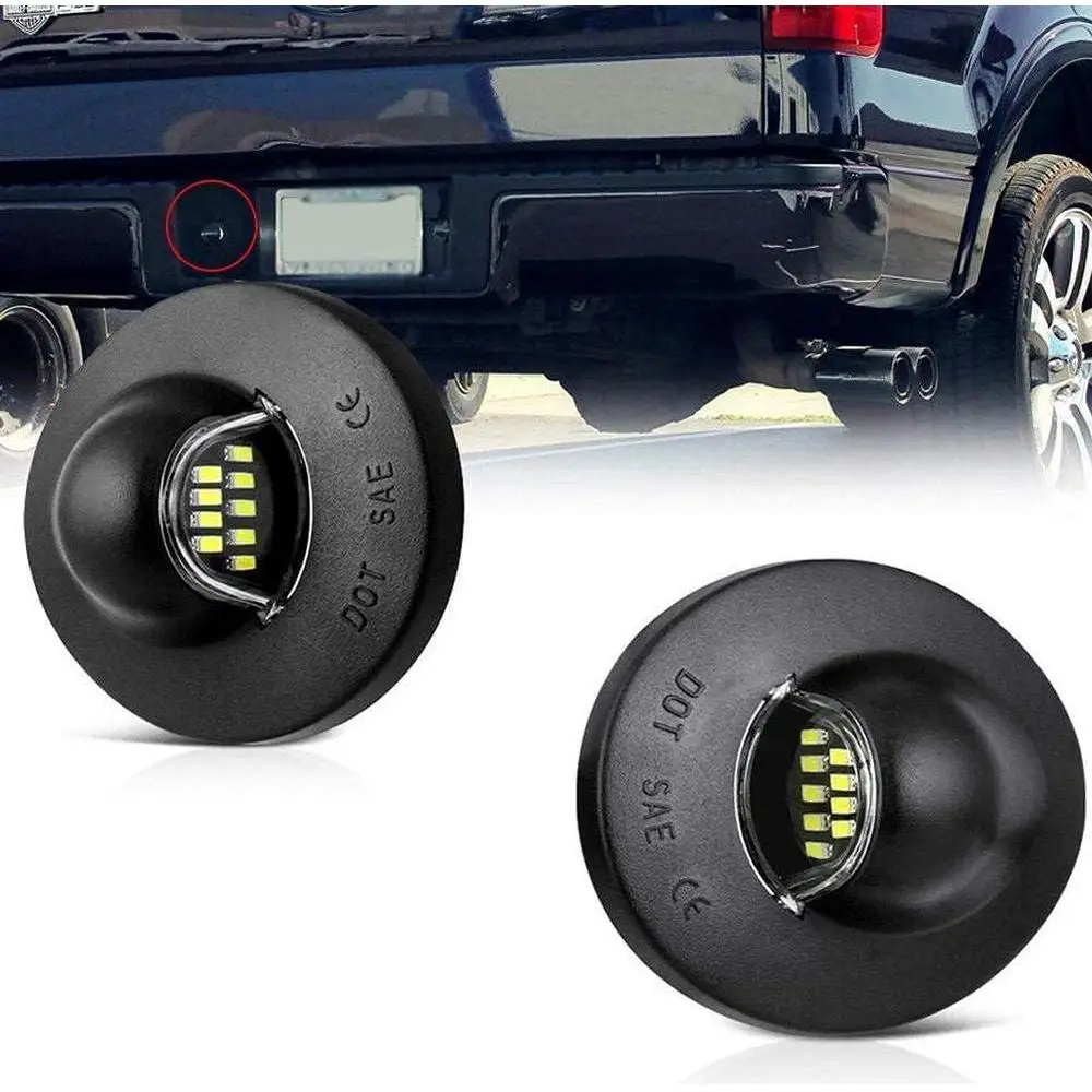 

2Pcs Car LED Number License Plate Light Canbus For Ford F150 2001-2014 12V 6500K Auo Accessories