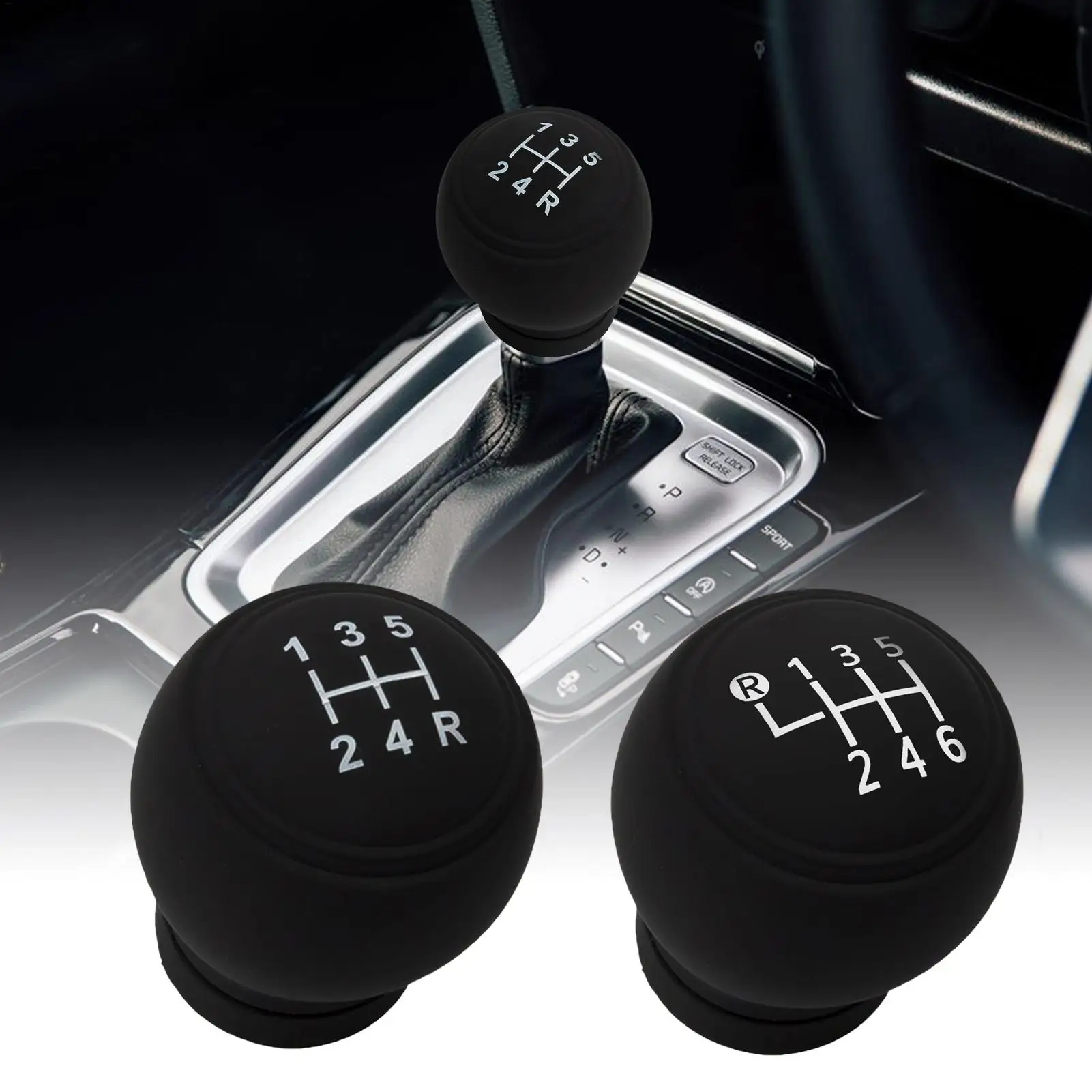 Universal Gear Shift Knob Silicone Cover Gear Rod Protect Case Dustproof WaterProof Lever Handle Skin Nonslip Manual Shifter