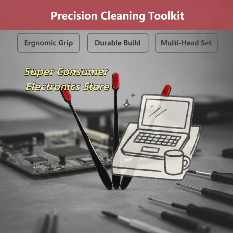 1/3/5PCS Portable Soft Bristle Cleaning Brush for Phone Repair Motherboard Electronics Circuit Board Dust Removal