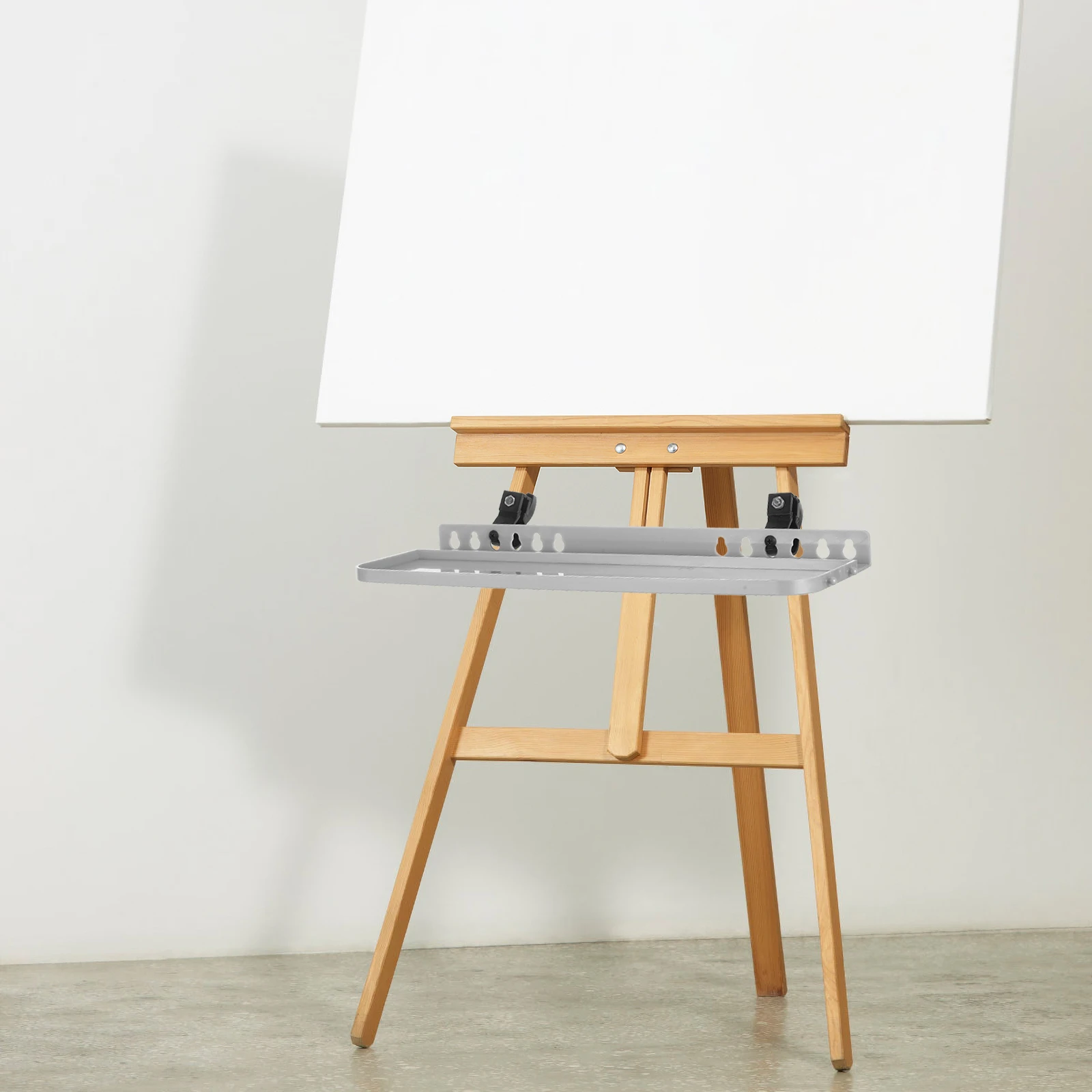 

Detachable Easel Tray for Artists Lightweight Durable Storage Organizer Paint Brush Watercolor Pans Transport Tabletop Easel