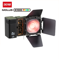 ZHIYUN MOLUS X100 RGB Pocket Fill Light 100W Professional Photography Light Portable Handheld Lighting for Outdoor Studio Live