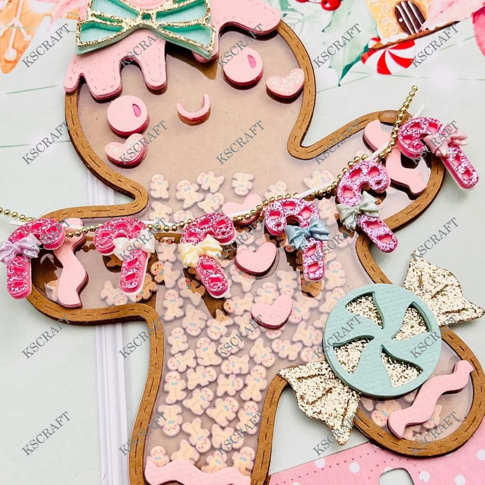 KSCRAFT  Gingerbread Man Memorydex Cutting Dies Stencils for DIY Scrapbooking Decorative Embossing DIY Paper Cards