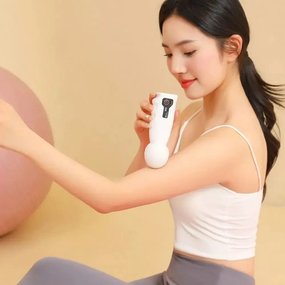 Adjustables Mini Fascia Massager Soft Massage Head Wear Resistant Deep Tissue Massage Device Portable Comfortable