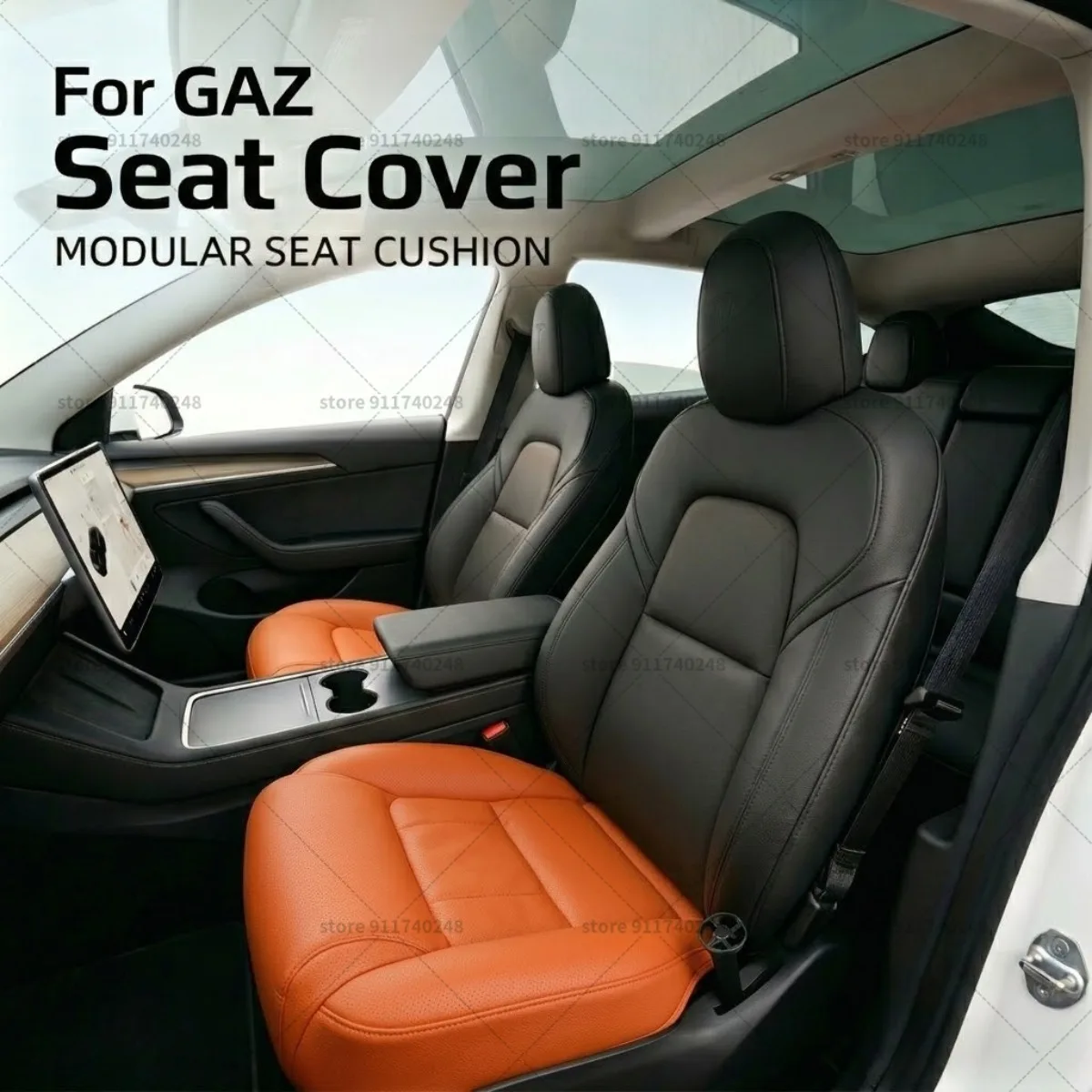 

Подушка-удлинитель для ног GAZ, подушка для поддержки бедер, из пены с эффектом памяти, кожаная, аксессуар для салона автомобиля