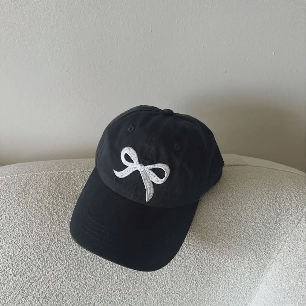 

Винтажные детские бейсболки из стираного хлопка с регулируемым бантом и вышивкой, детская кепка с козырьком, весна-лето, детская шляпа от солнца для детей 2-6 лет