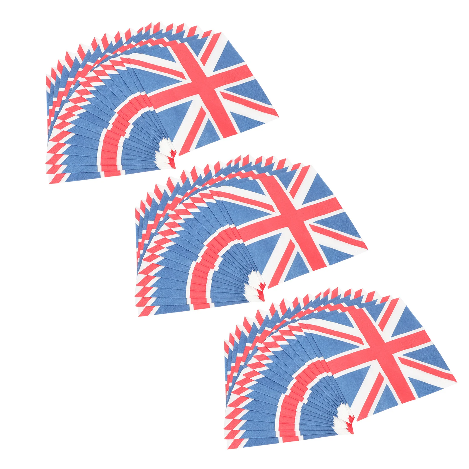 

3 Bags Union Jack Paper Napkin Decorative Party Supplies Disposable Tissue Paper Supple Festival Napkin Party Supplies