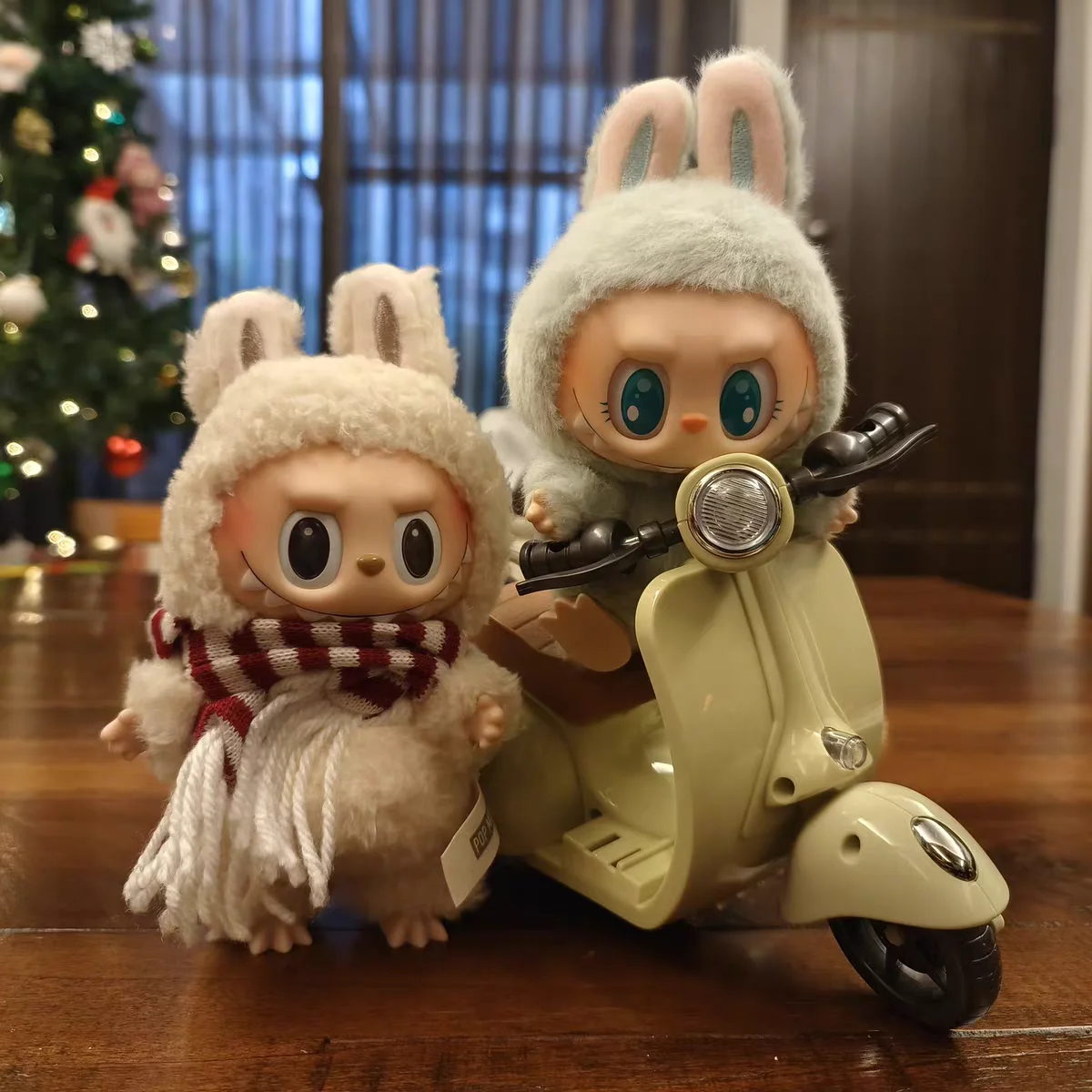 Simulated Inertial Motorcycle Model For Labubu 3.0 Doll Clothes Outfit Accessories Doll Stand On Table Display Accessories