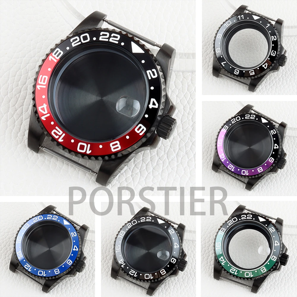 

NH35 Watch Case 40mm Solid 316L Stainless Steel Sapphire Glass for GMT NH34 NH35 NH36 NH38 Movement 28.5mm Dial Waterproof