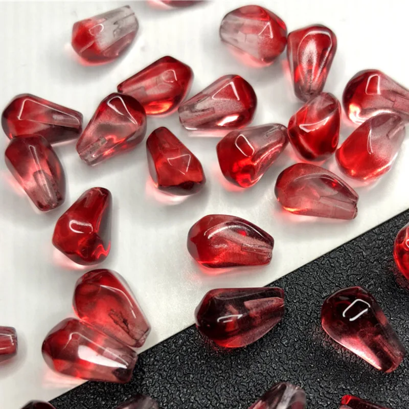 

30Pcs 8*12MM Cute Pomegranate Seeds Resin Beads For DIY Making Earrings Necklace Jewelry Accessories Loose Beads