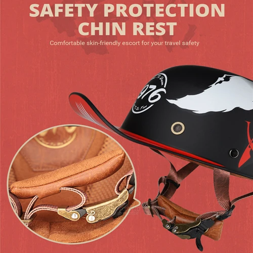 Imagen 2 del producto Hebillas universales para casco, hebilla de Casco Vintage de bronce, bloqueo de liberación rápida, Clip para Moto, correa para la barbilla, accesorios para Capacetes