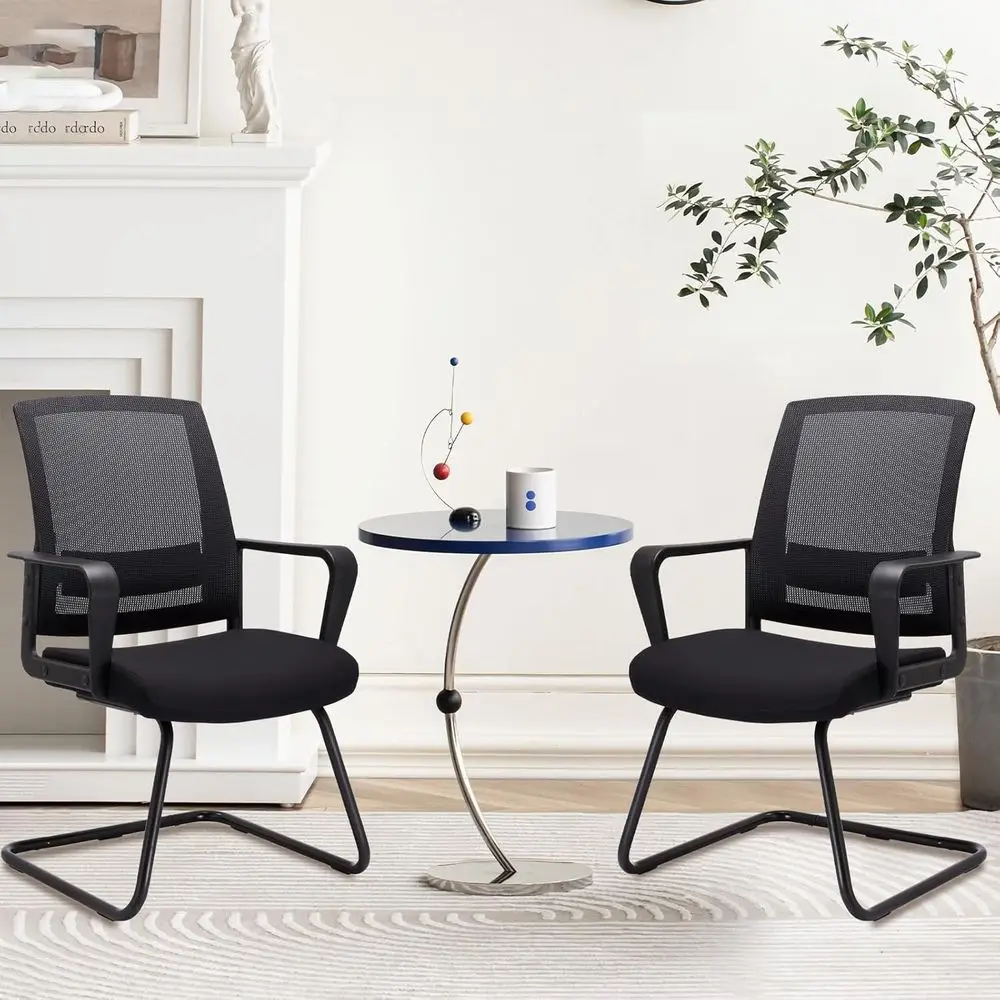 

Oice Gt Chairs or Conerence Room with Back Mesh Space Air Grid Series and Lumbar Support Black 2PK