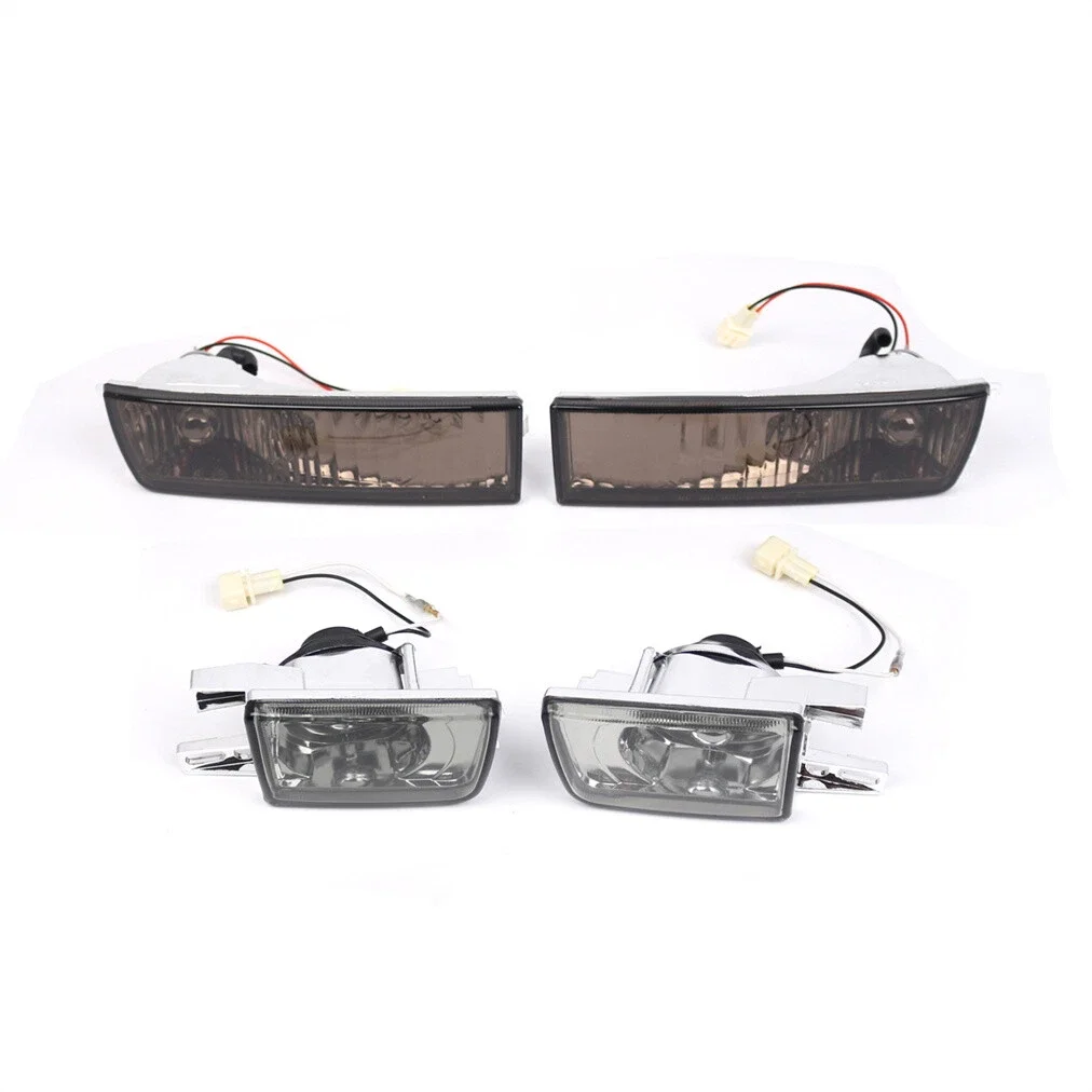 Front Bumper Fog Lights+Turn Signal Lamps Replace1HM941778 1HM941777 1HM953155 1HM953156 Fits For VW Jetta MK3 / Vento 1993-1998