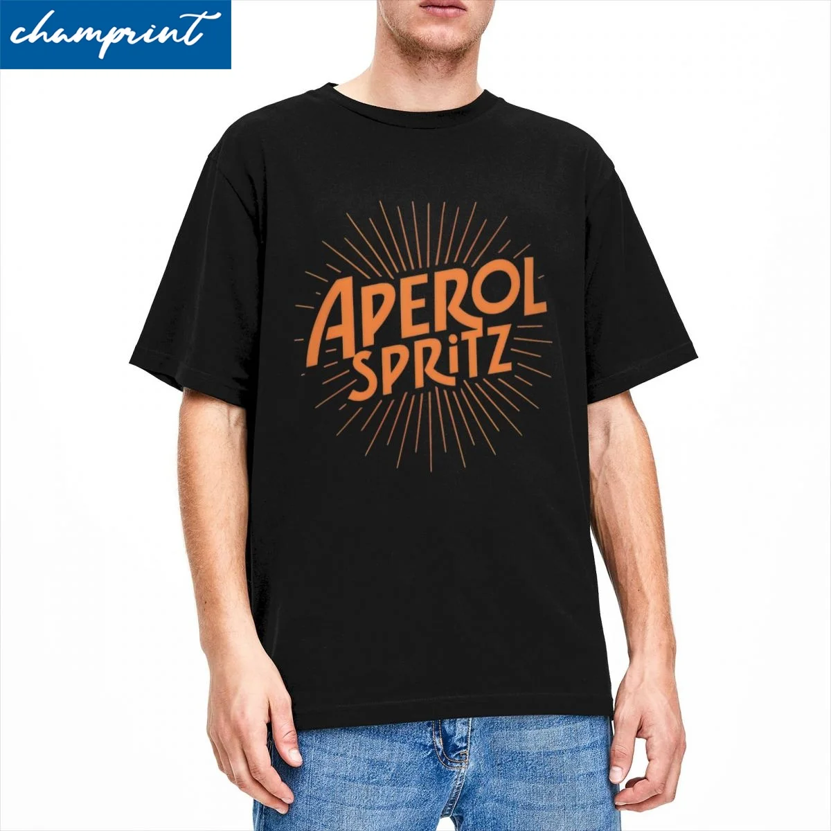 Aperols Spritz T Shirts for Men Women Cotton Awesome T-Shirt O Neck Tees Short Sleeve Clothing 4XL 5XL 6XL