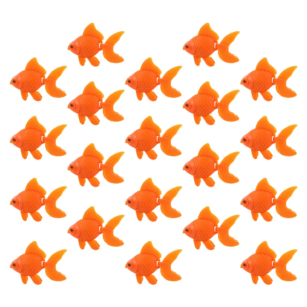 

50 Pcs Decor Toy Fish Tank Aquarium Decors Aquarium Decorations Plastic Lifelike Simulation Goldfish Pet Supplies