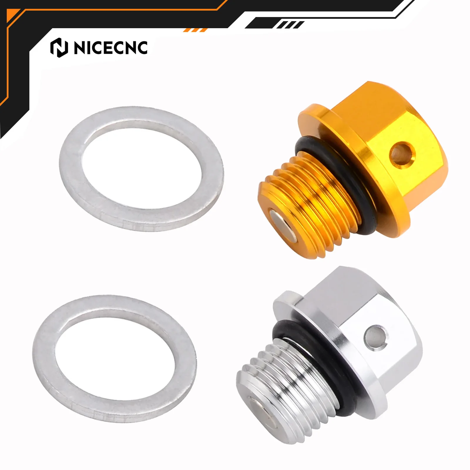 

NICECNC Magnetic Oil Drain Plug Bolt For Suzuki RM80 RM125 RM250 RMX250 RMZ250 DRZ70 DRZ100 DRZ400S/E/SM SV650 V STROM 650