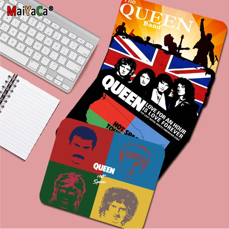 Freddie Mercury Queen Mousepad Rubber Small Thickened Mouse Pad Gaming Keyboard Table Mat Office Supplies Room PC Mouse Carpet