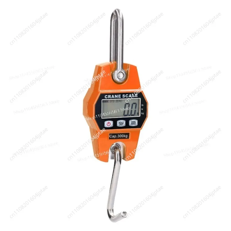 300kg Industrial Crane Scale Weighing Heavy Duty Portable Stainless Steel Hook LCD Electronic Digital Hanging Weight Scales