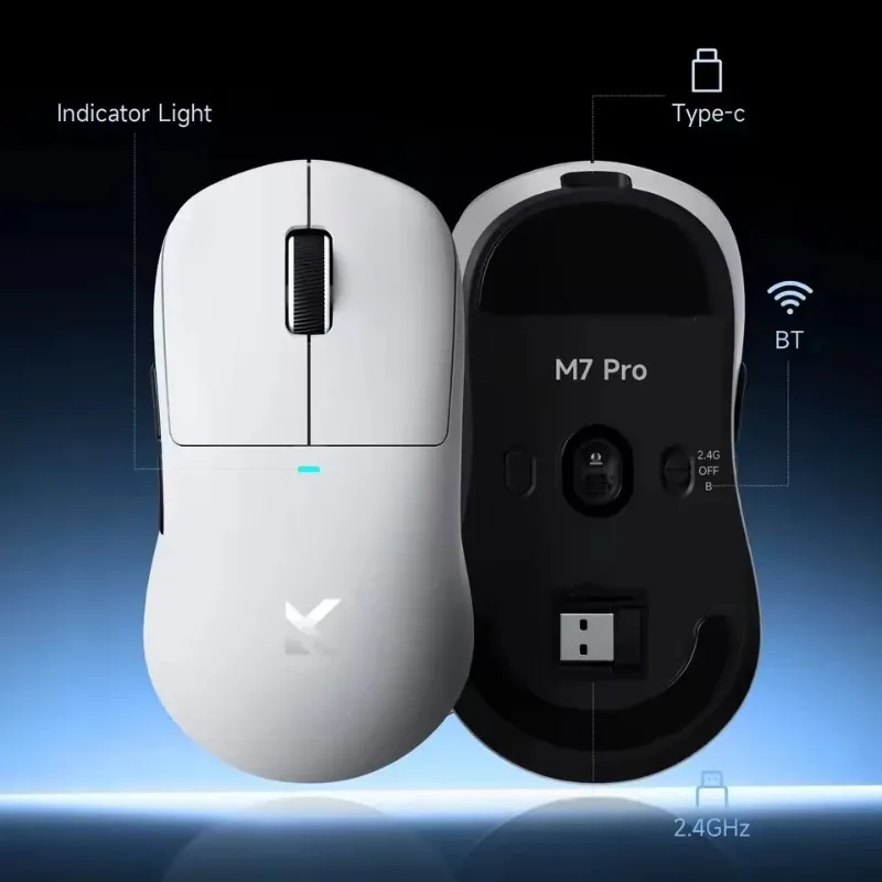 

MCHOSE M7 Pro Ultra Gaming Mouse Wireless PAW3950 8K Electronic Sports Gaming Mouse Lightweight