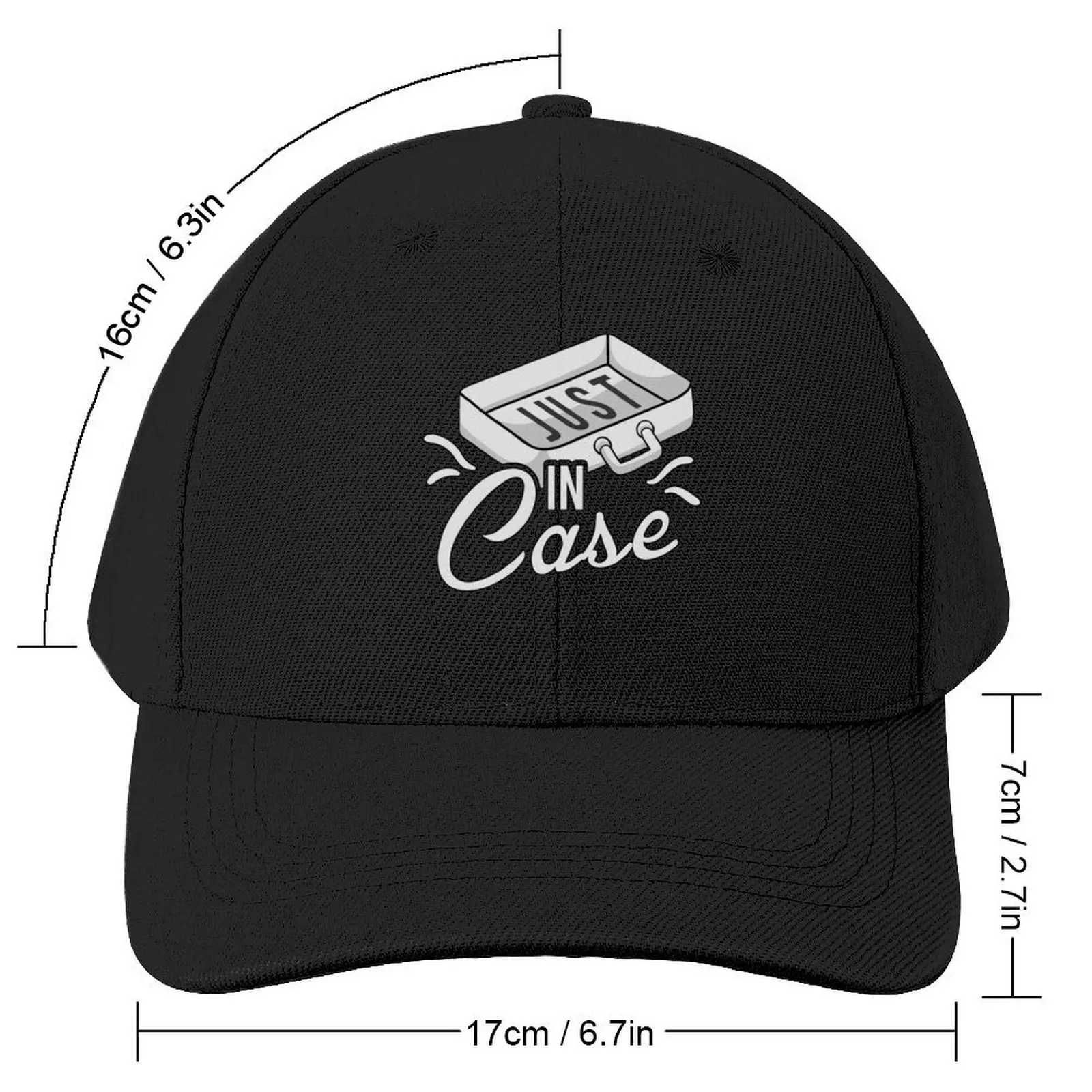 Just In Case! Baseball Cap party Hat Big Size Hat Hat Baseball Cap dad Men's Baseball Women's