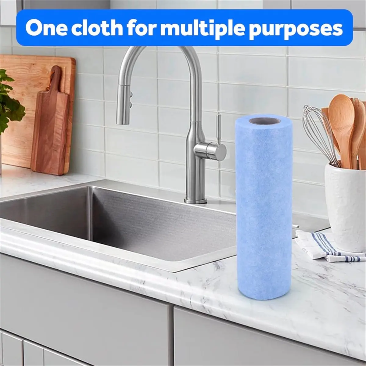 Nices Kitchen Cleaning Cloth Washable & Reusable 25 X 200 cm Lint-Free High Water and Dirt Absorption for Kitchen Bathroom