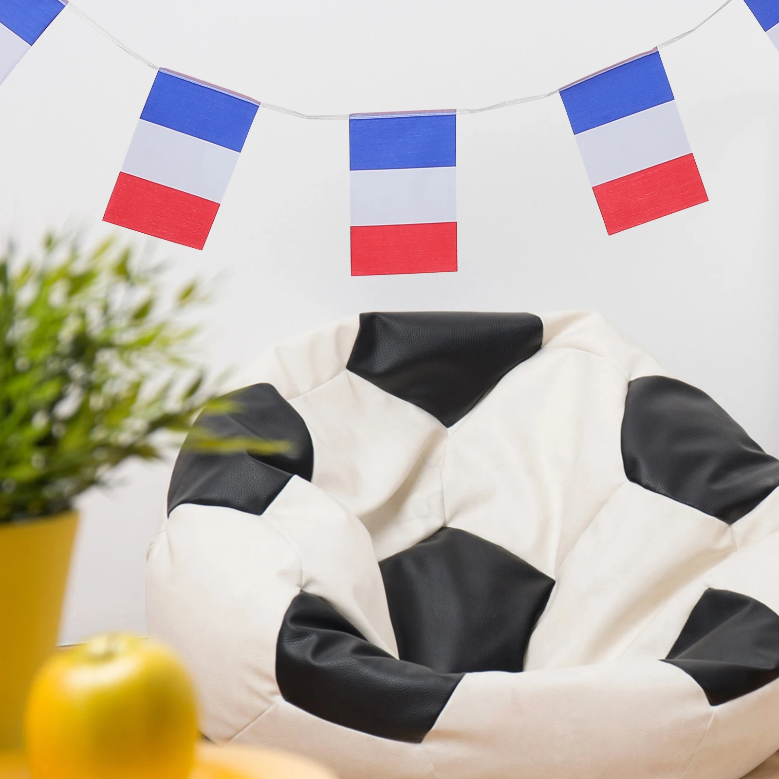 

France Flag Decorations Mini Polyester French Party Decorations Party 1 Set French Flags Nation Banner Wall Decor