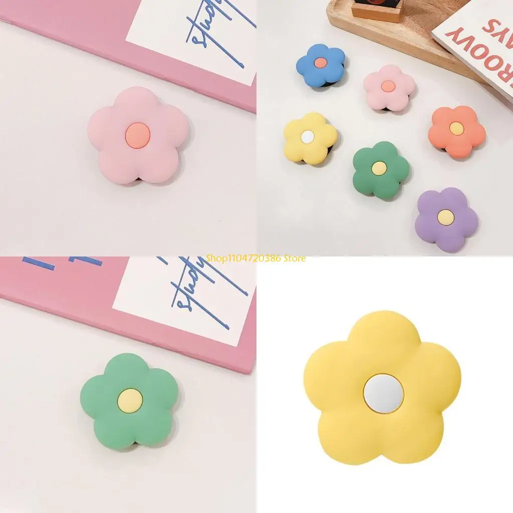 K0EA Simple Environmentally Friendly Silicone Small Flower Folding Lazy Mobile Stand