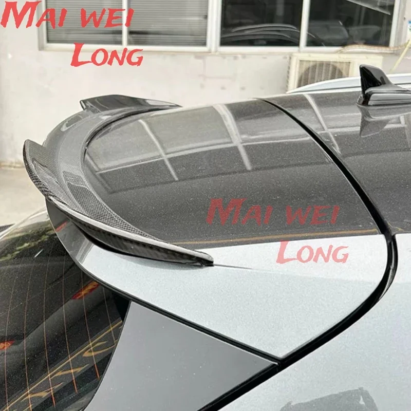 New Design 2019 To 2022 For Audi Q3 Sportback Spoiler By Gloss Black Carbon Fiber Look Rear Mid Wing Lip  ABS