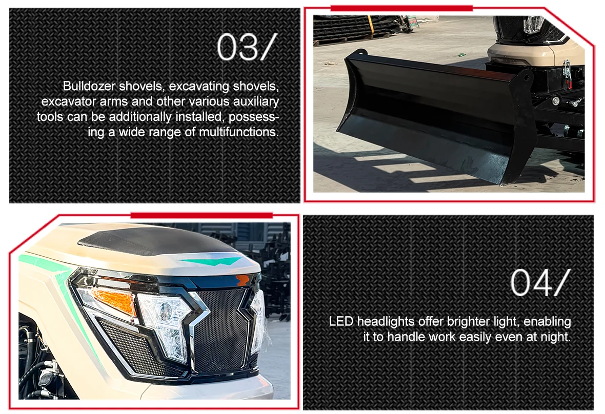 Chinese Mini Crawler Tractor  50HP 60HP 80HP 100HP 120HP Small Crawler Tractor Multifunctional Crawler Tractor