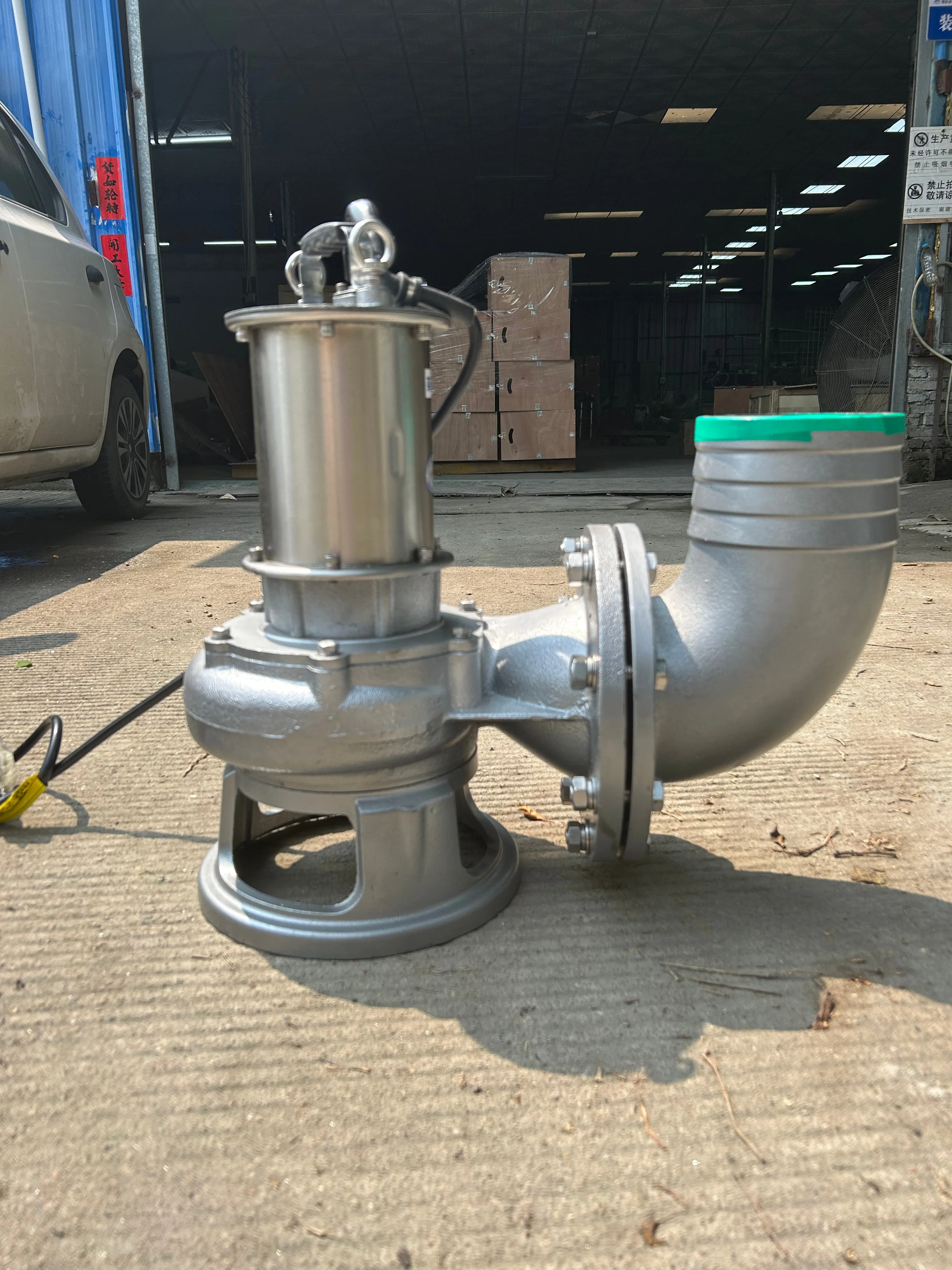 Pompa dell'acqua per taglio delle acque reflue dell'étangia dei pesci di scarico del serbatoio di separazione di supporto personalizzato OEM in acciaio inossidabile ad alta pressione da 6 pollici 7,5 kW