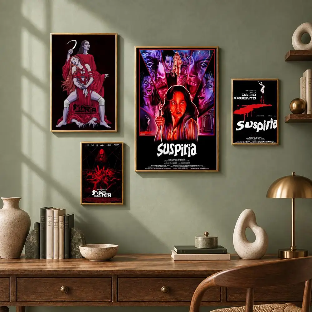 Horror Movie S-SuspiriaS Poster HD Self-Adhesive No Residue After Removal Ideal for All Kinds of Wall Decor