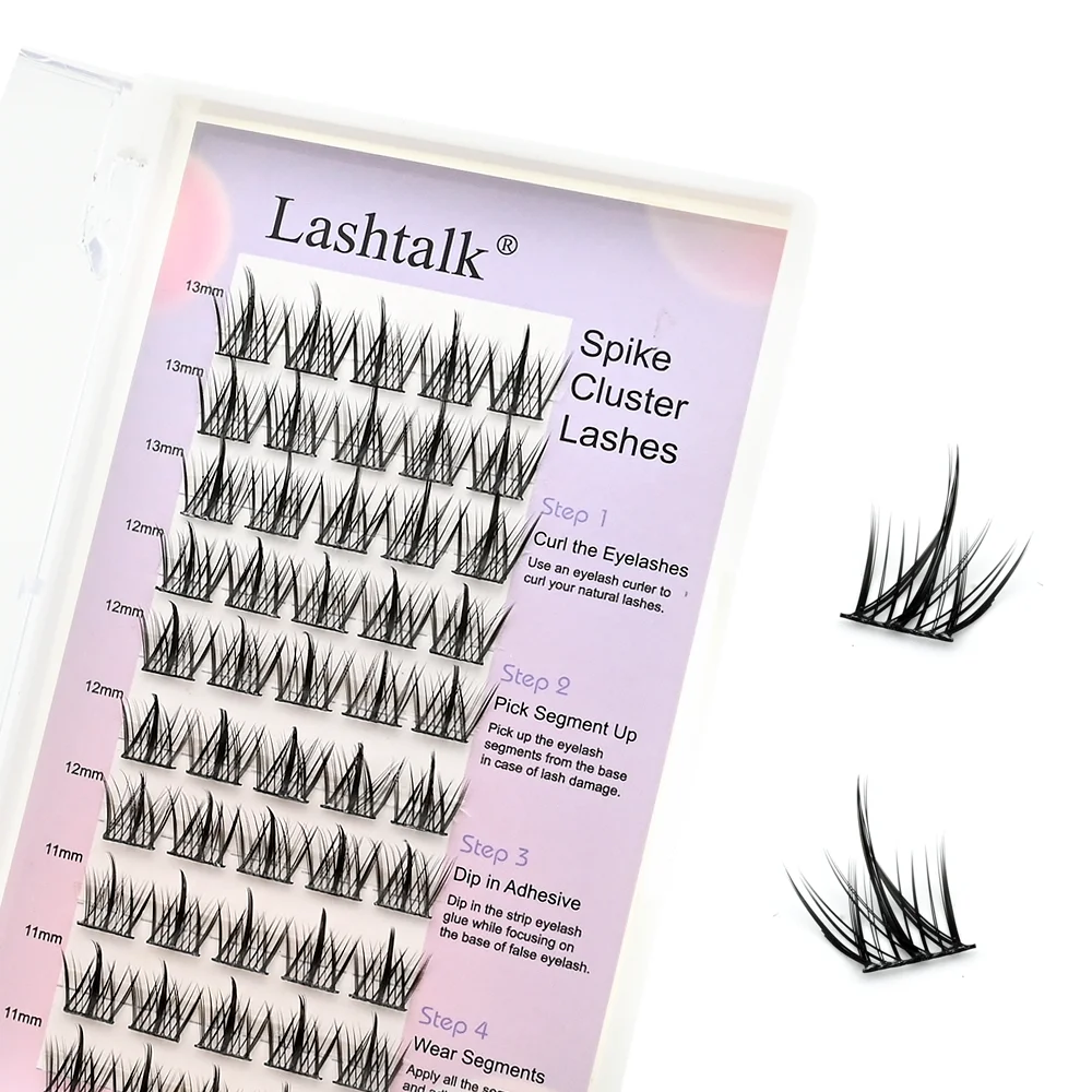 Lashtalk DIY False Eyelash Extensions Spike Comic Cluster Bonded Makeup Soft Individual Self Grafting From Nagaraku Freeshipping