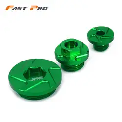CNC Engine Timing Caps Oil Filler Plug Crankcase Cover For KAWASAKI KX250F KX450F KLX450R KX250 Dirt Bike Motorcycle Motocross