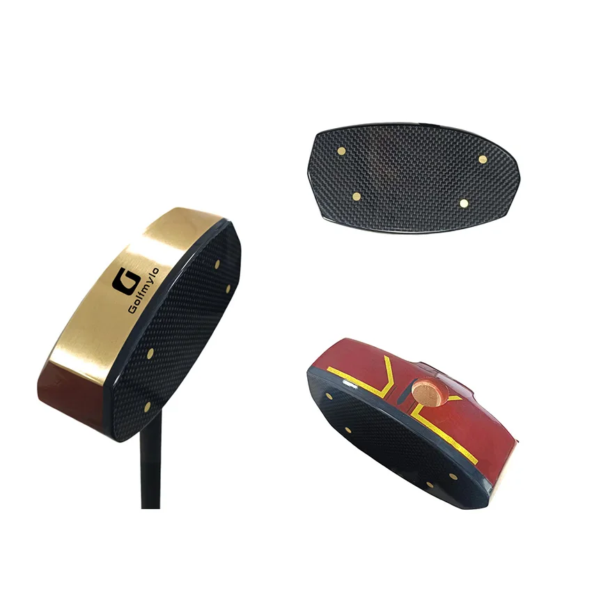 wooden maple ground park golf club head with copper