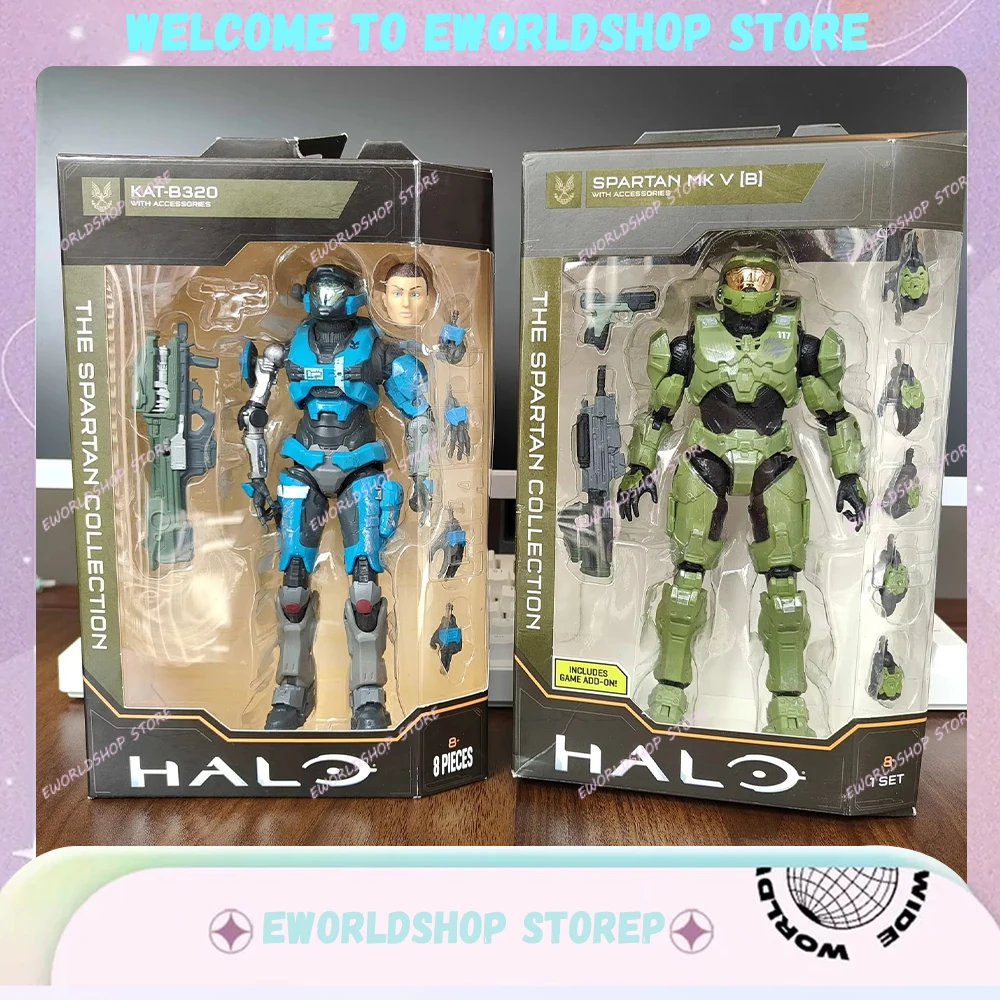 

In Stock Anime Master Chief Pilot Soldiers SPARTAN MKV KAT-B320 Action Figure Collectible Ornaments PVC Statue Model Toys Gifts