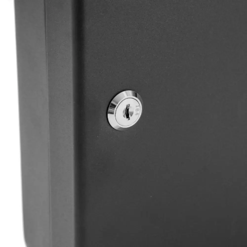 

Tool Case Metal Construction Key Box Code Lock Wall Mount Key Storage Box Holds 20 Keys Key Card Slot Storage Bins Organizer
