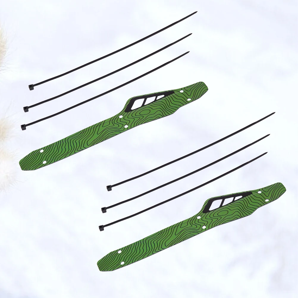 

2 Sets of Plastic Bike Chain Protector Useful Chain Affixed Stickers Mountain Bike Chain Protector (Green)